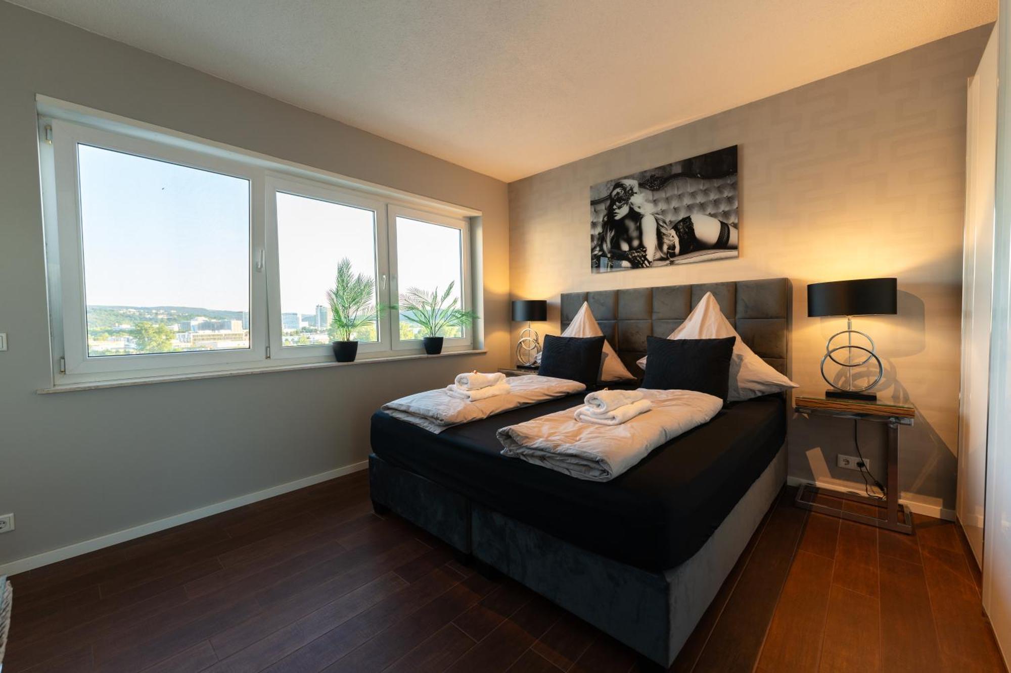 Penthouse Wohnung Mit Schoenem Moselblick In Metternich Koblenz  Exterior photo